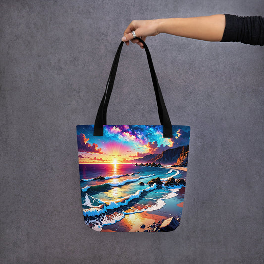 Bright Rocky Shore Tote Bag - Tote Bags - Discovery Co.
