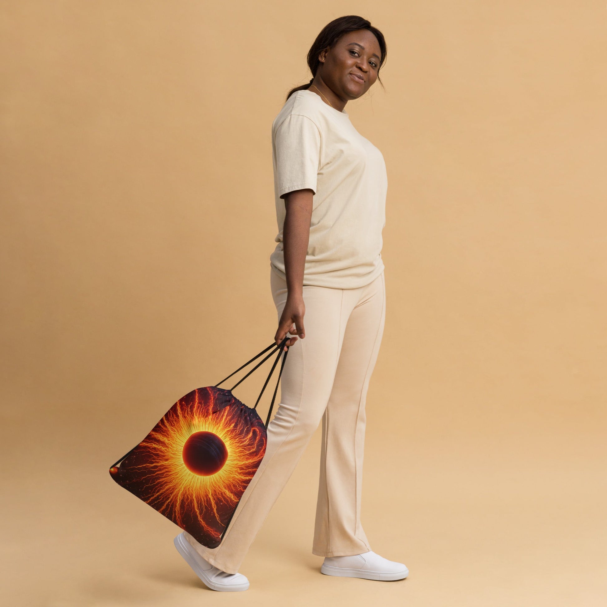 Bright Sun Drawstring Bag - Drawstring Bag - Discovery Co.