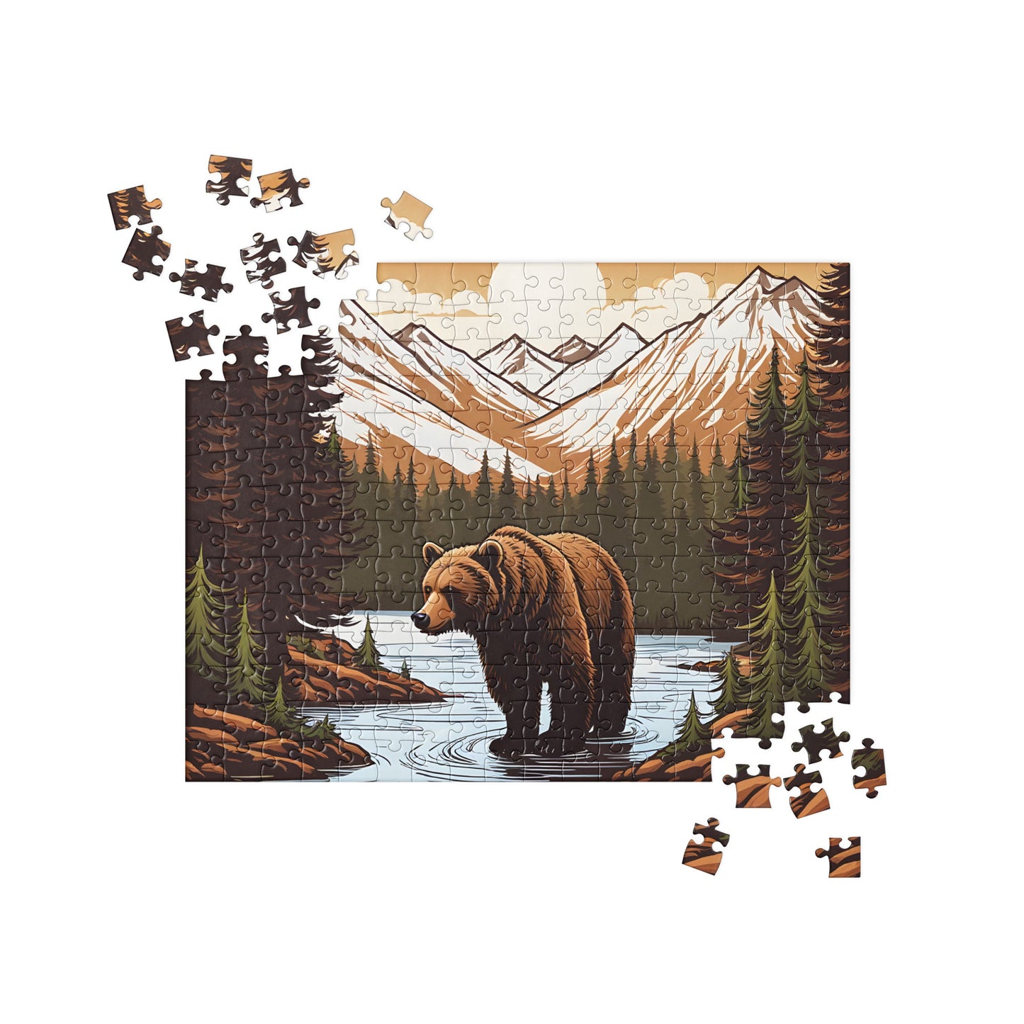 Brown Bear In The River Jigsaw Puzzle - Puzzle - Discovery Co.