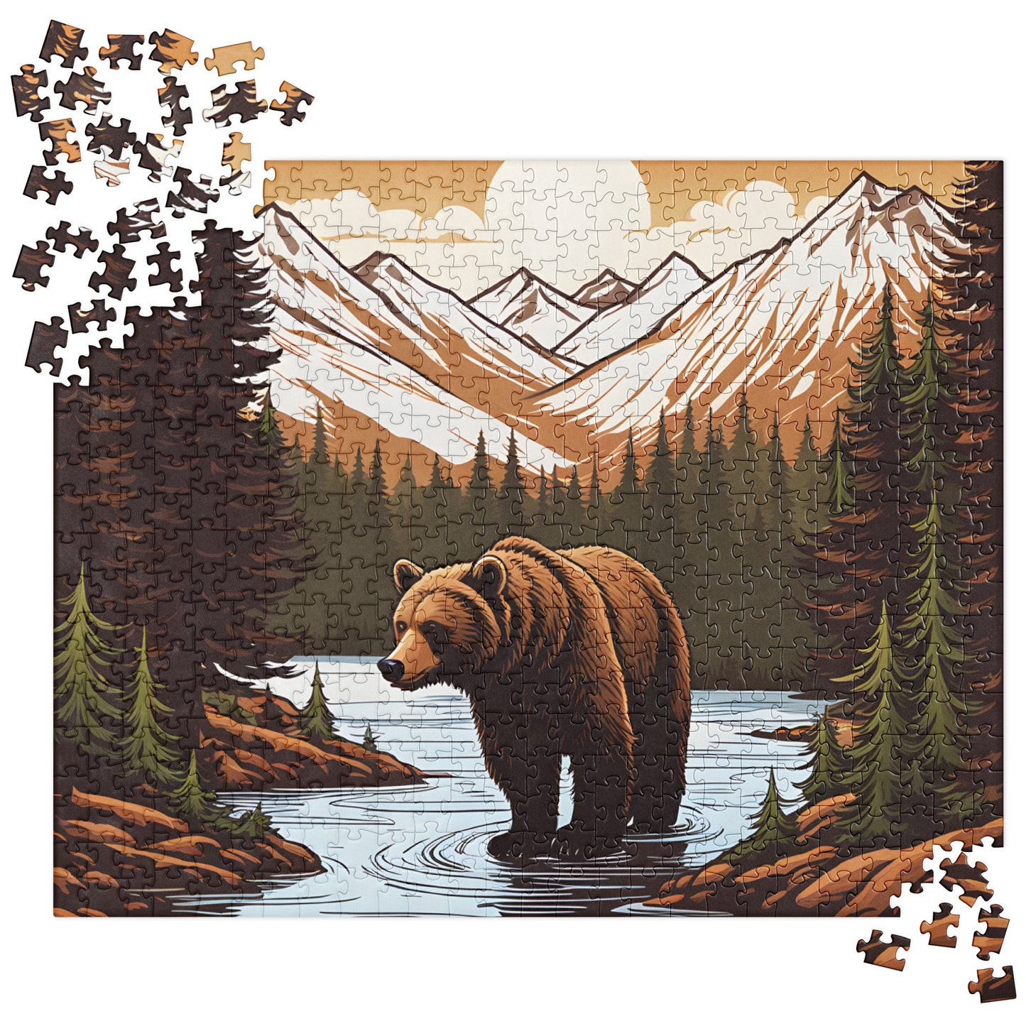 Brown Bear In The River Jigsaw Puzzle - Puzzle - Discovery Co.