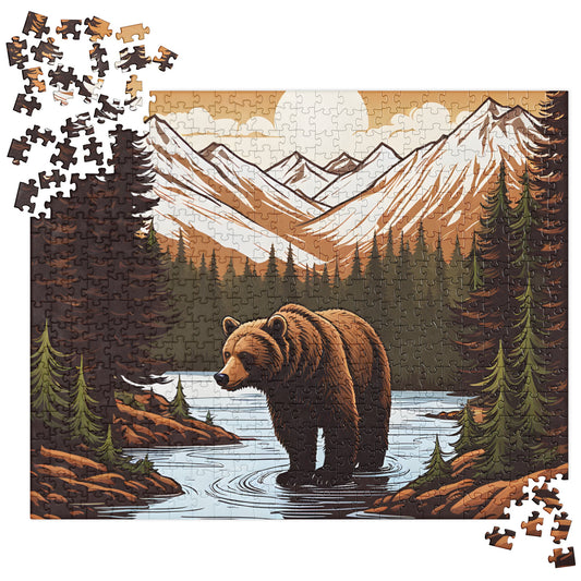 Brown Bear In The River Jigsaw Puzzle - Puzzle - Discovery Co.