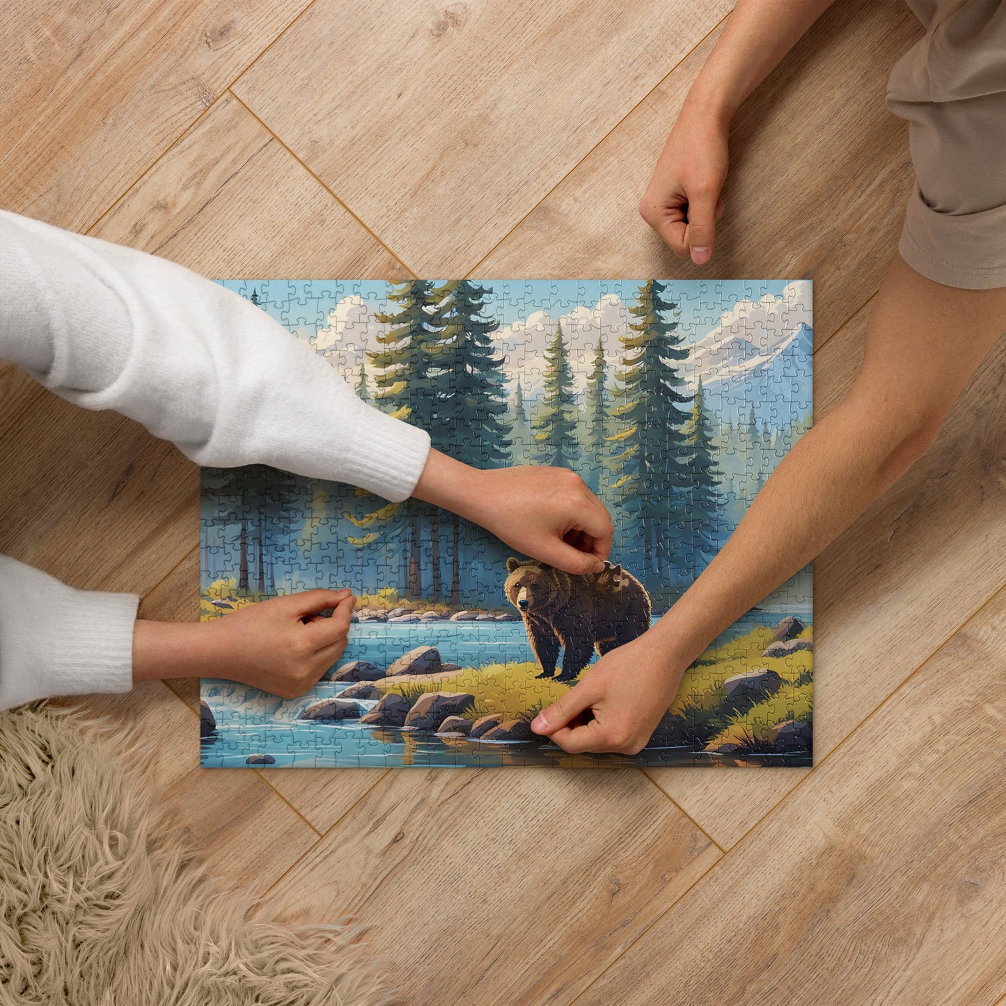 Brown Bear Near River Jigsaw Puzzle - Puzzle - Discovery Co.