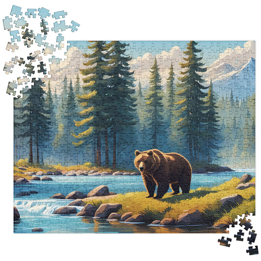 Brown Bear Near River Jigsaw Puzzle - Puzzle - Discovery Co.