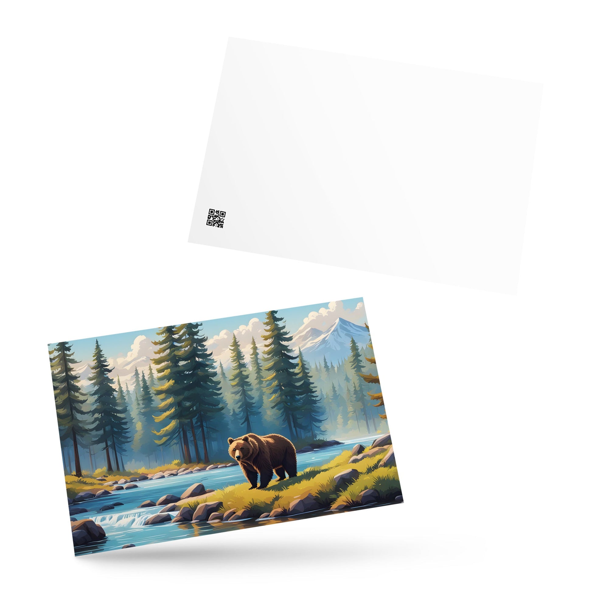 Brown Bear Near River Standard Postcard - Post Cards - Discovery Co.