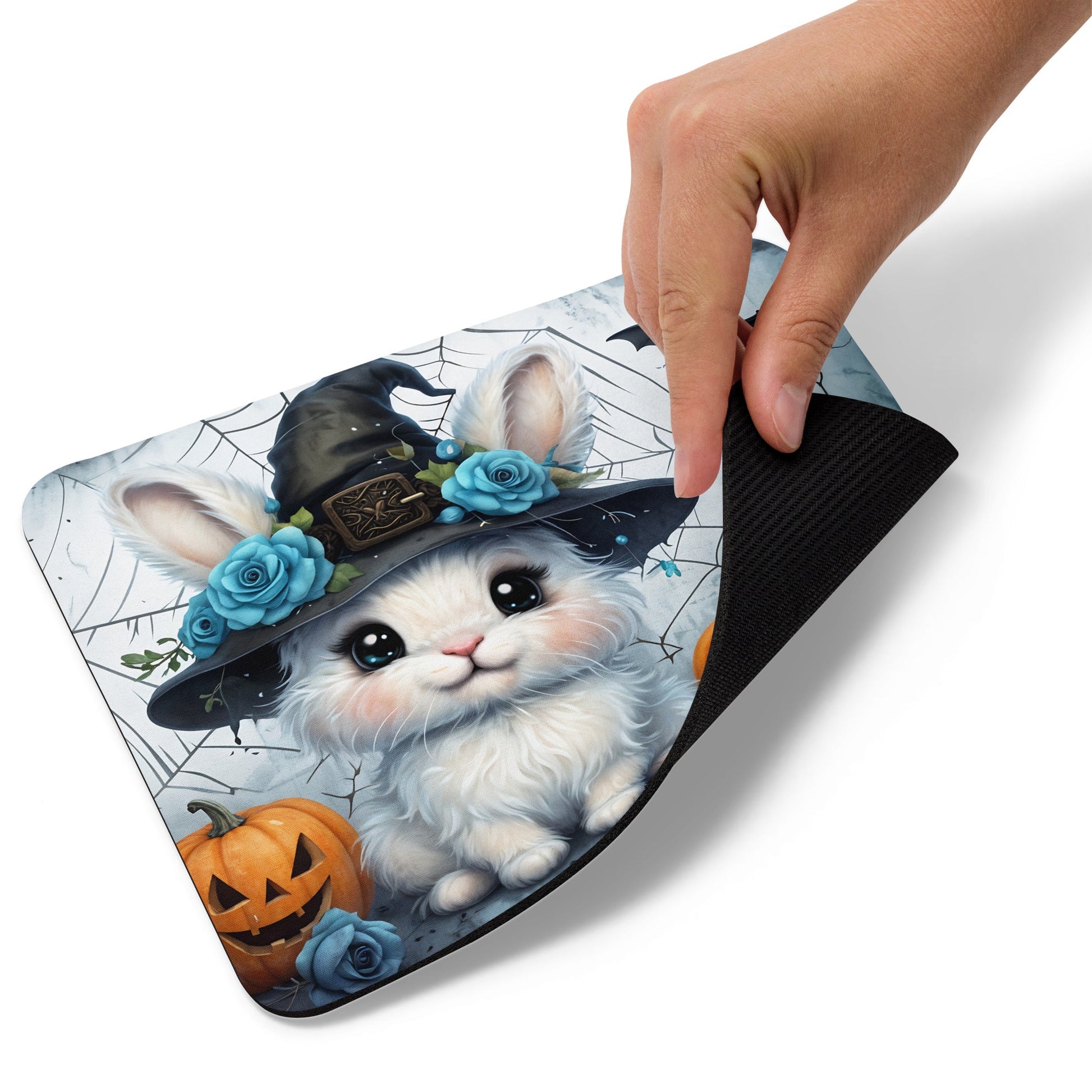 Bunny and Pumpkins Mouse Pad - Mouse Pads - Discovery Co.