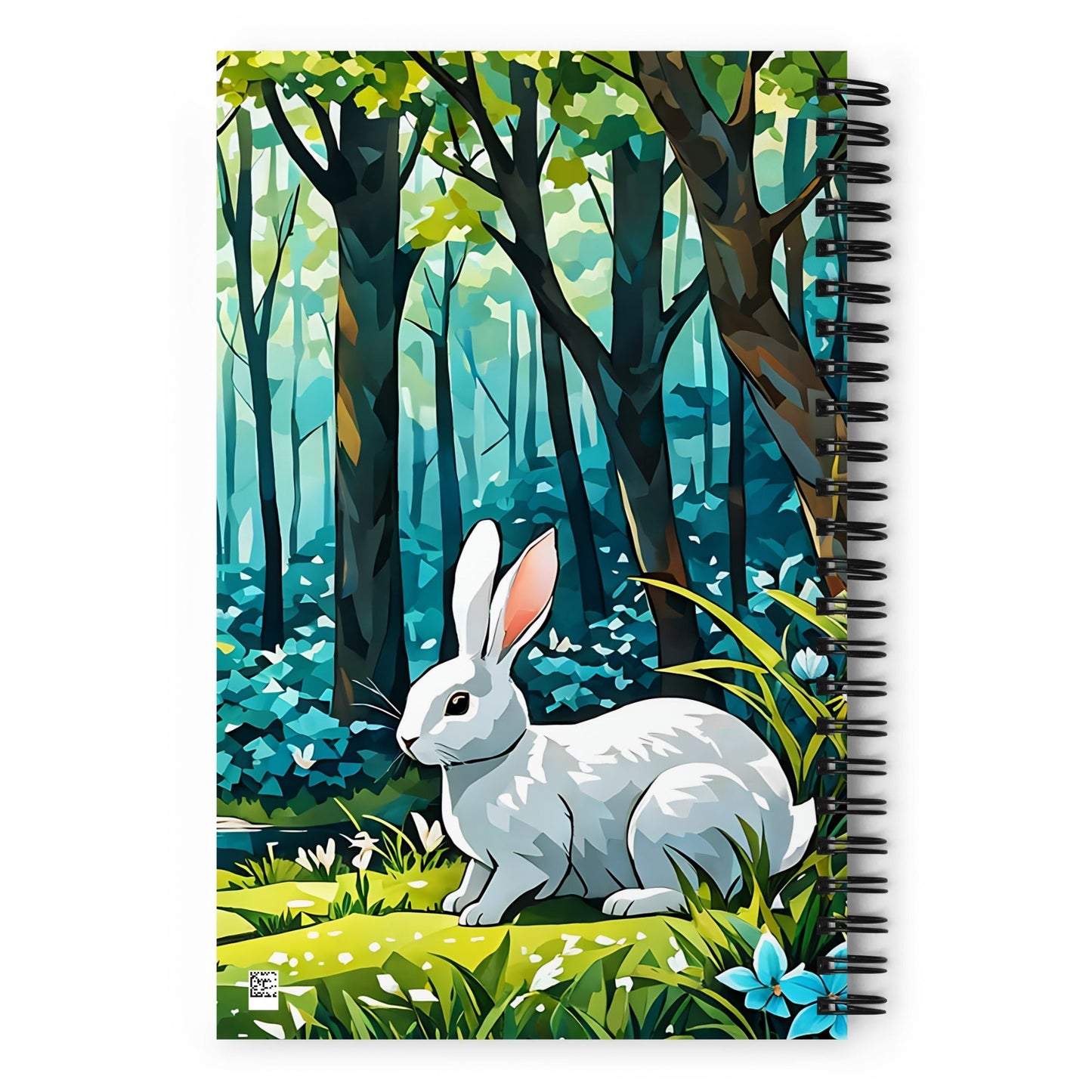 Bunny In The Forest Spiral Notebook - Spiral Notebooks - Discovery Co.