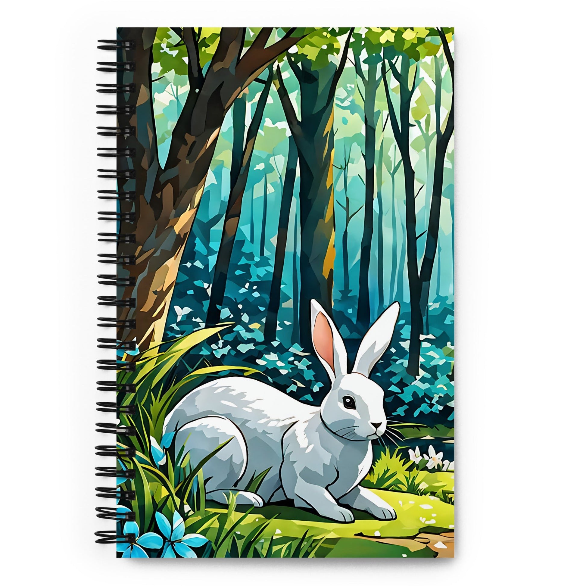 Bunny In The Forest Spiral Notebook - Spiral Notebooks - Discovery Co.