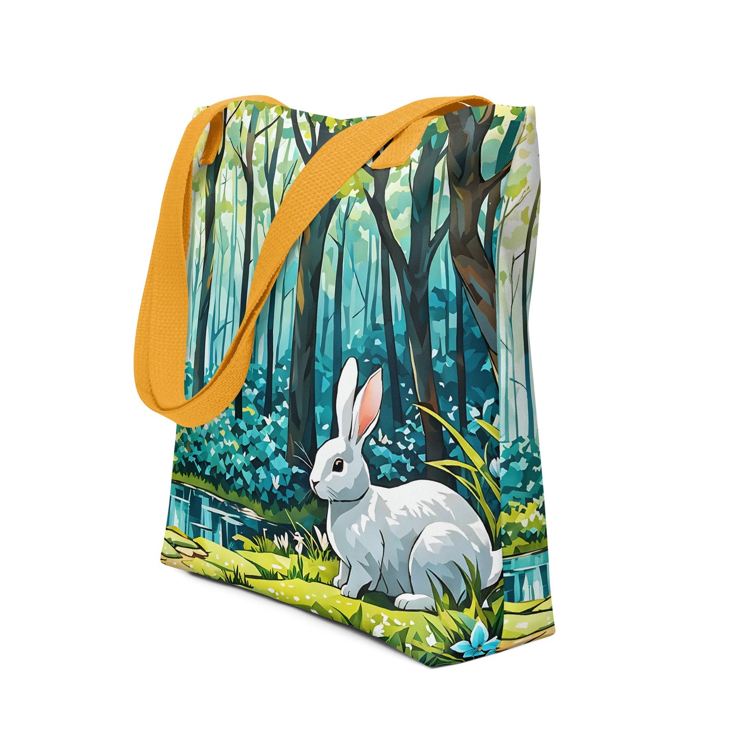 Bunny In The Forest Tote Bag - Tote Bags - Discovery Co.