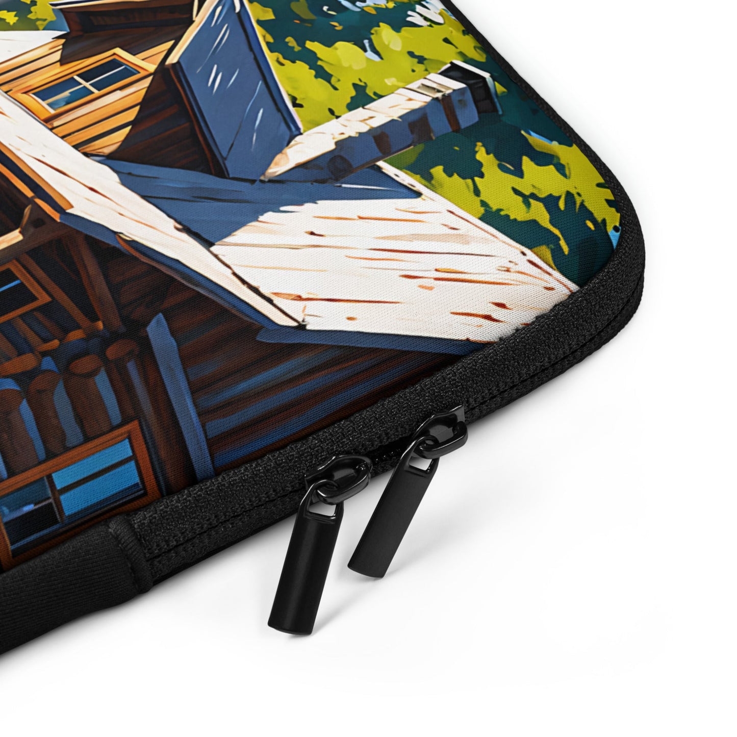 Cabin By The River II Laptop Sleeve - Laptop Cases - Discovery Co.