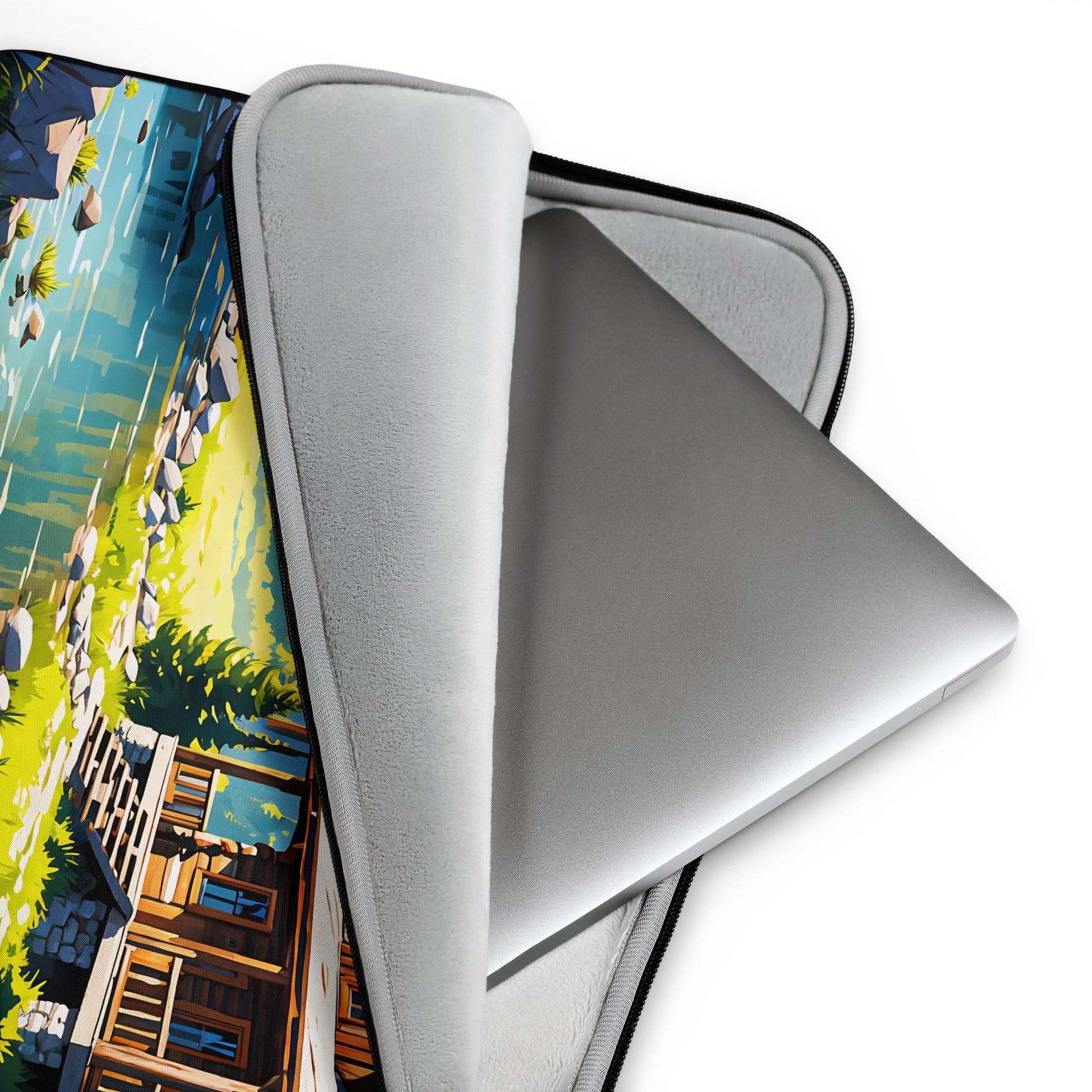 Cabin By The River II Laptop Sleeve - Laptop Cases - Discovery Co.