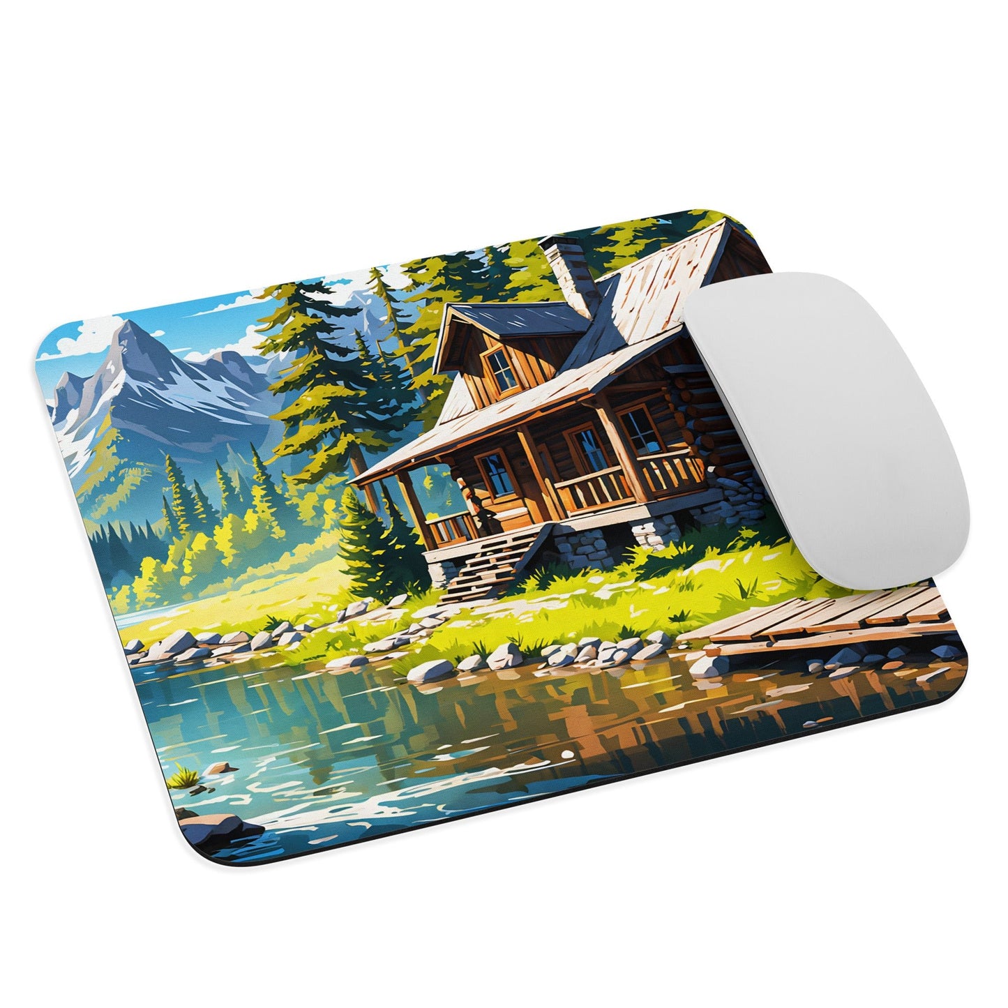 Cabin By The River II Mouse Pad - Mouse Pads - Discovery Co.