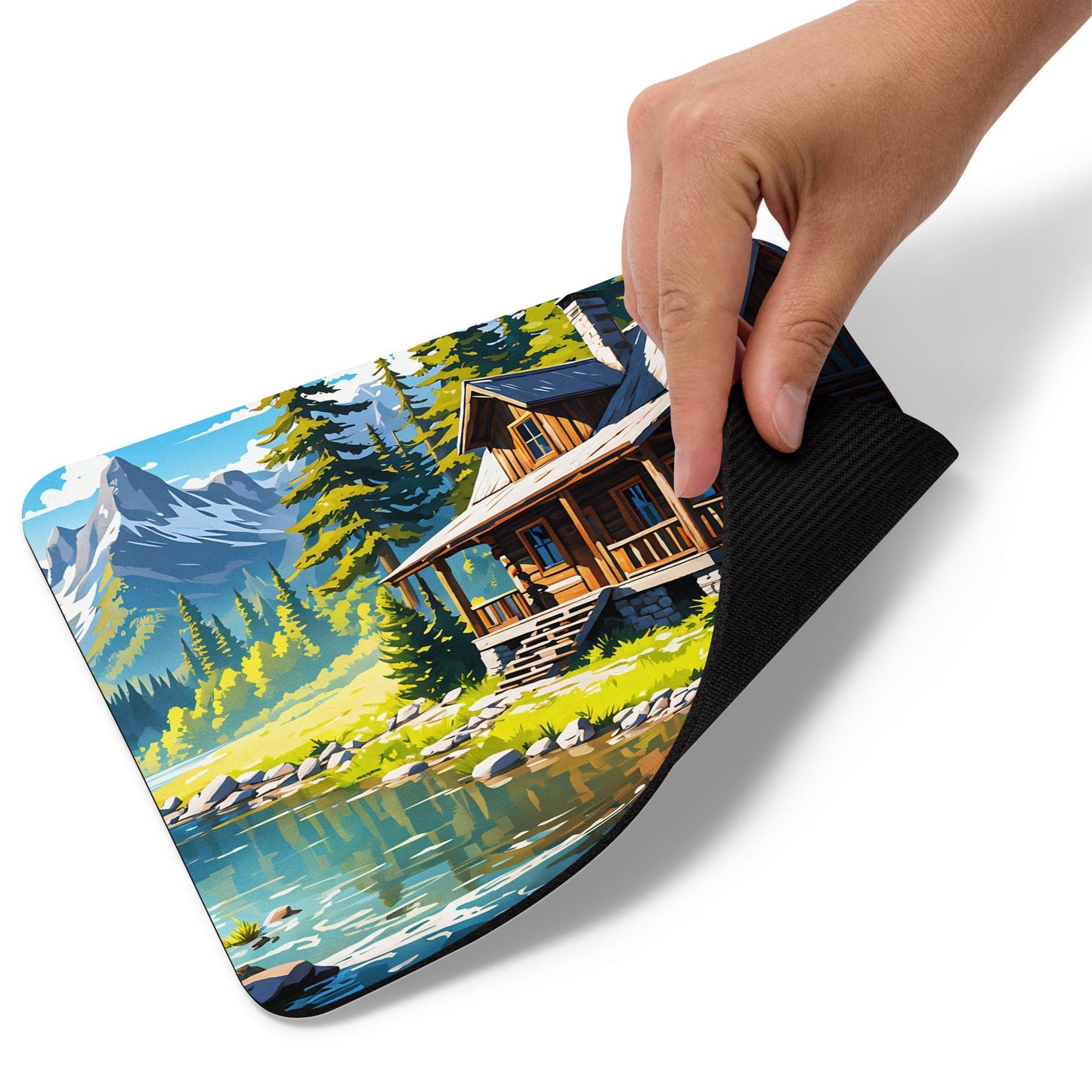 Cabin By The River II Mouse Pad - Mouse Pads - Discovery Co.