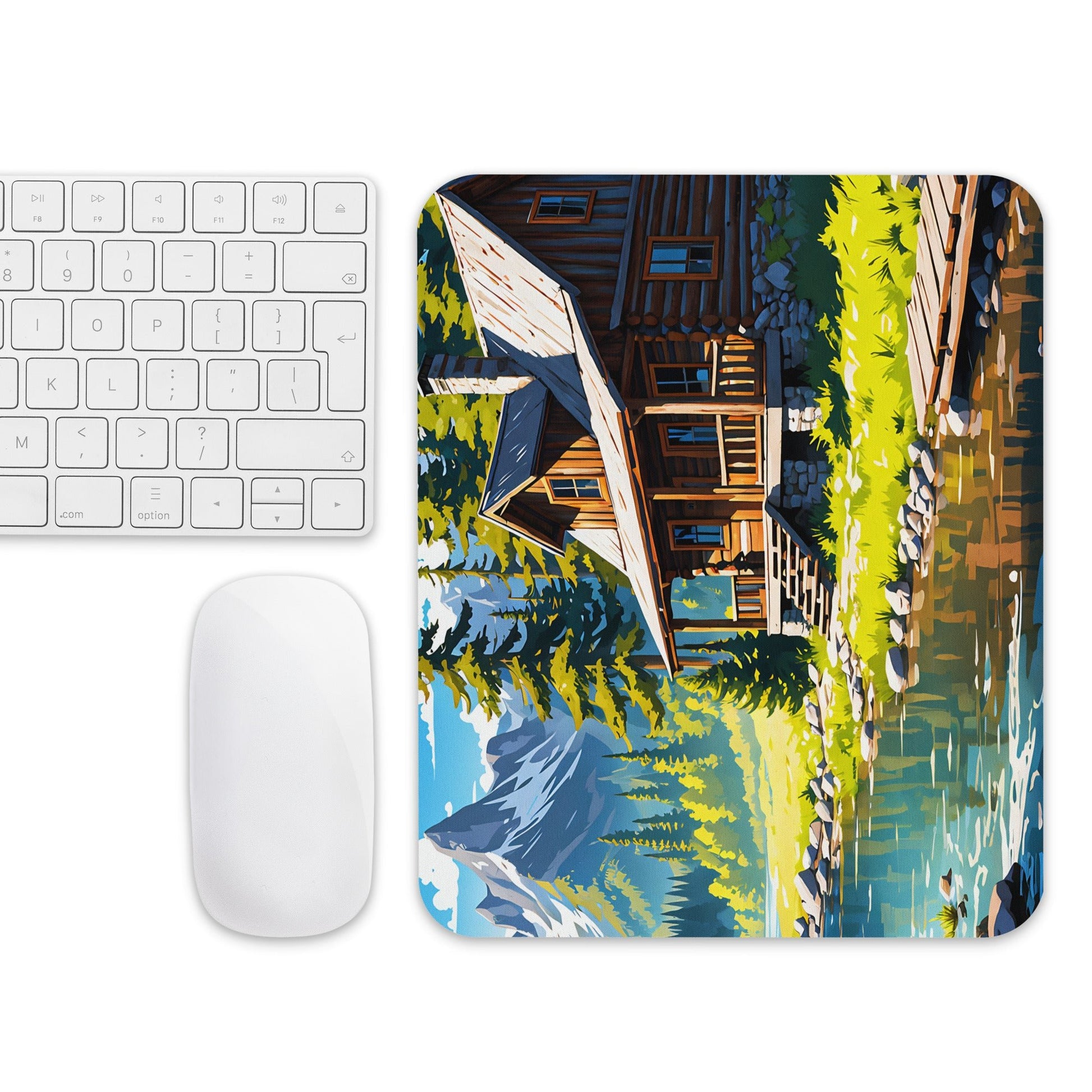 Cabin By The River II Mouse Pad - Mouse Pads - Discovery Co.