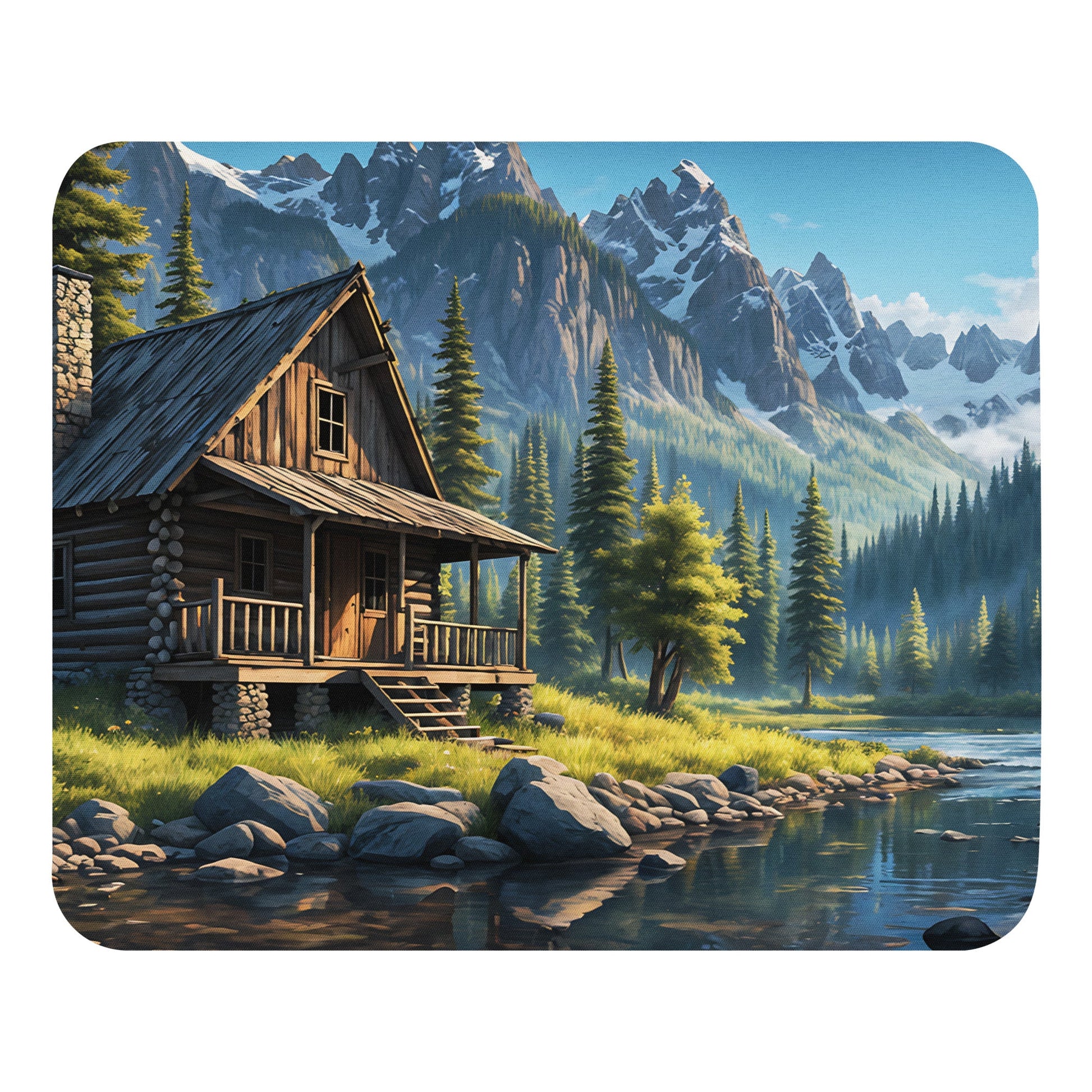 Cabin By The River Mouse Pad - Mouse Pads - Discovery Co.