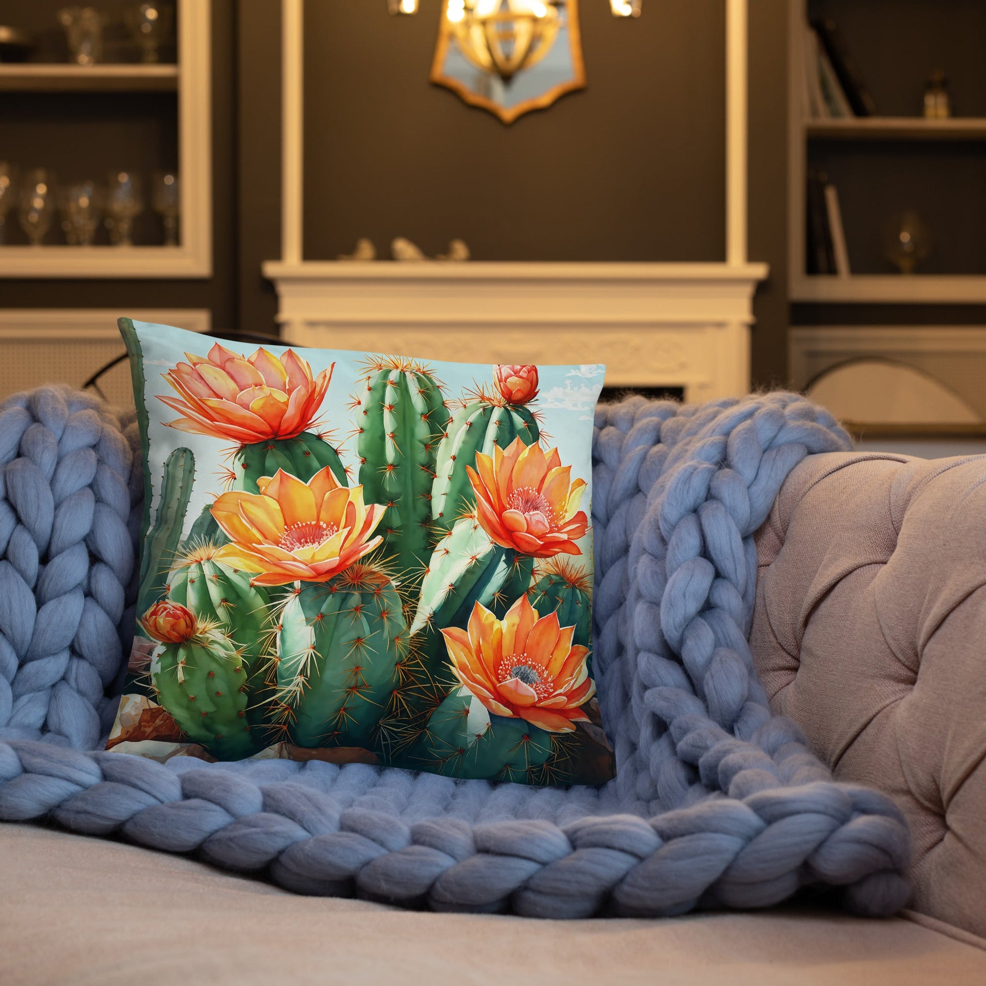 Cactus Bloom Basic Pillow - Pillows - Discovery Co.