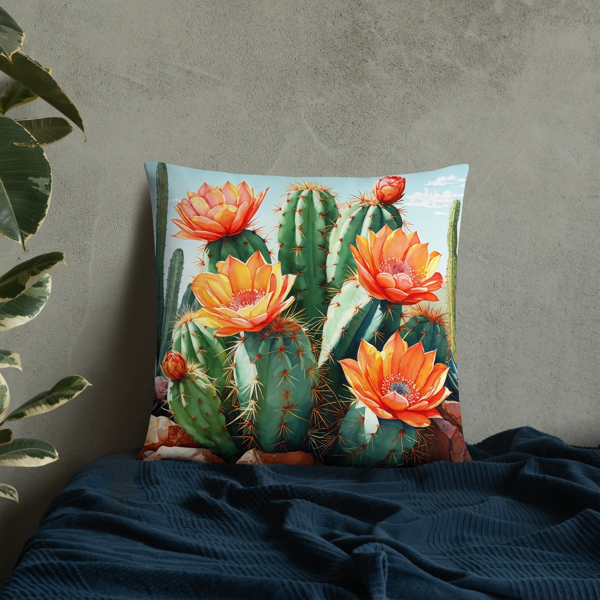 Cactus Bloom Basic Pillow - Pillows - Discovery Co.