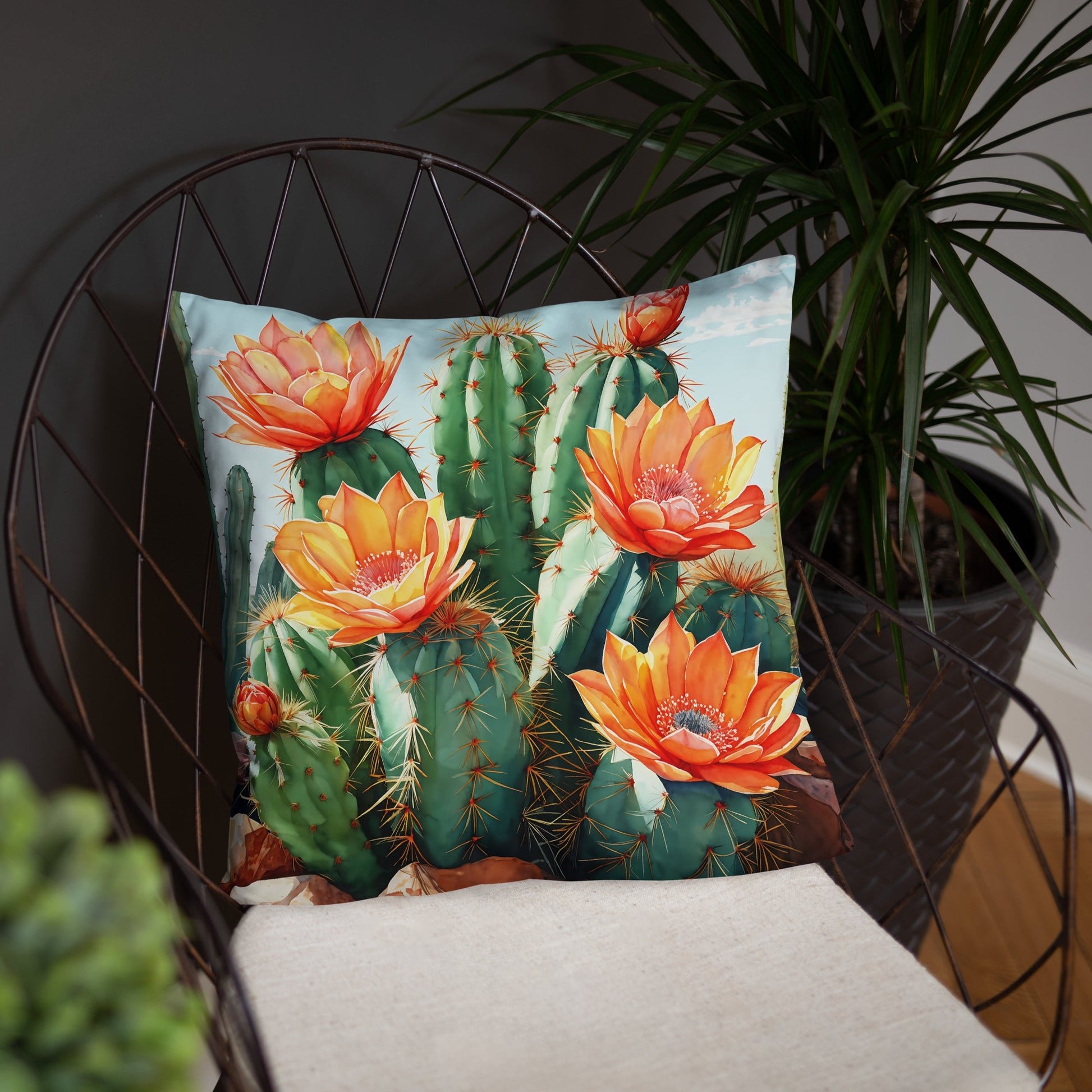 Cactus Bloom Basic Pillow - Pillows - Discovery Co.