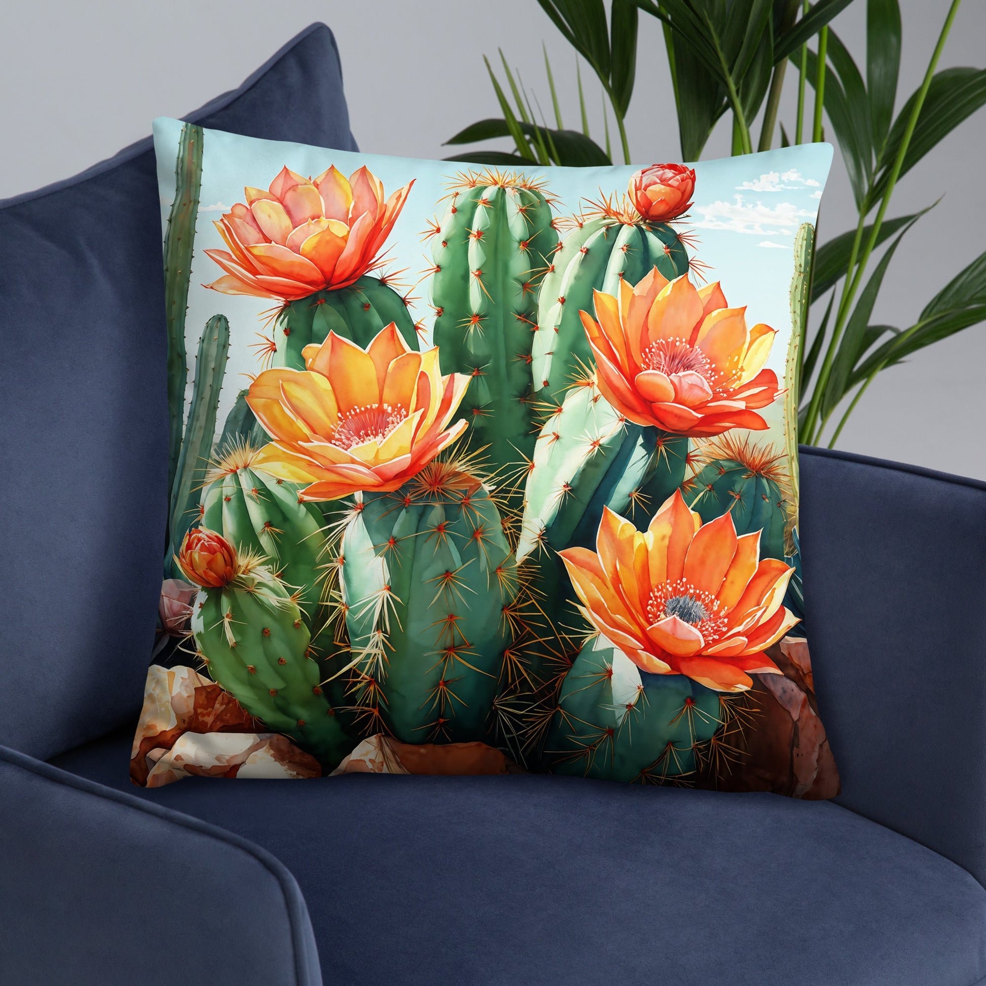 Cactus Bloom Basic Pillow - Pillows - Discovery Co.
