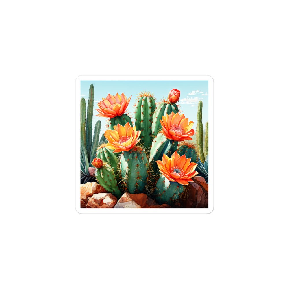 Cactus Bloom Bubble-free stickers - Stickers - Discovery Co.