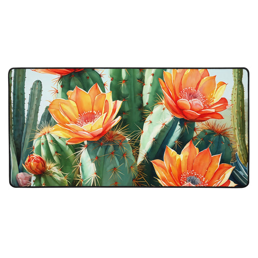 Cactus Bloom Desk Mat - Mouse Pads - Discovery Co.
