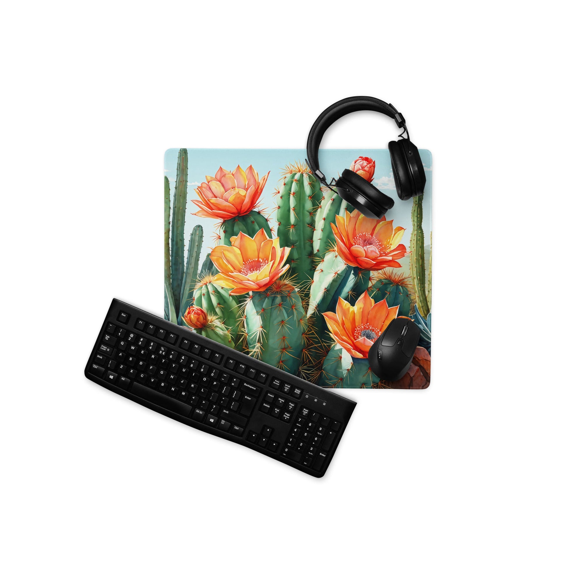 Cactus Bloom Gaming Mouse Pad - Mouse Pads - Discovery Co.