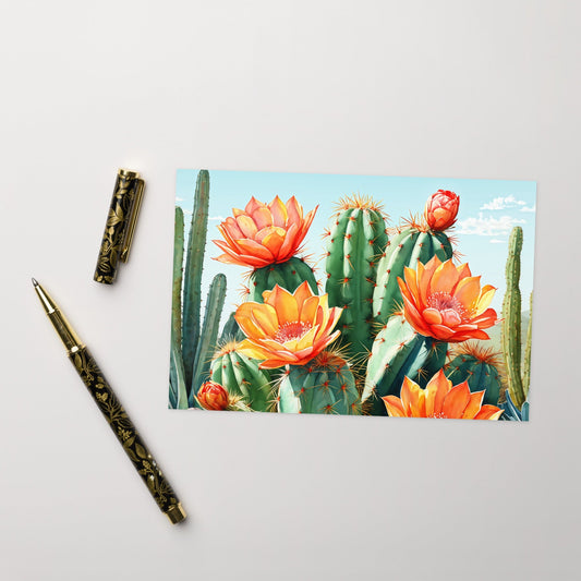 Cactus Bloom Greeting Card - Greeting Card - Discovery Co.