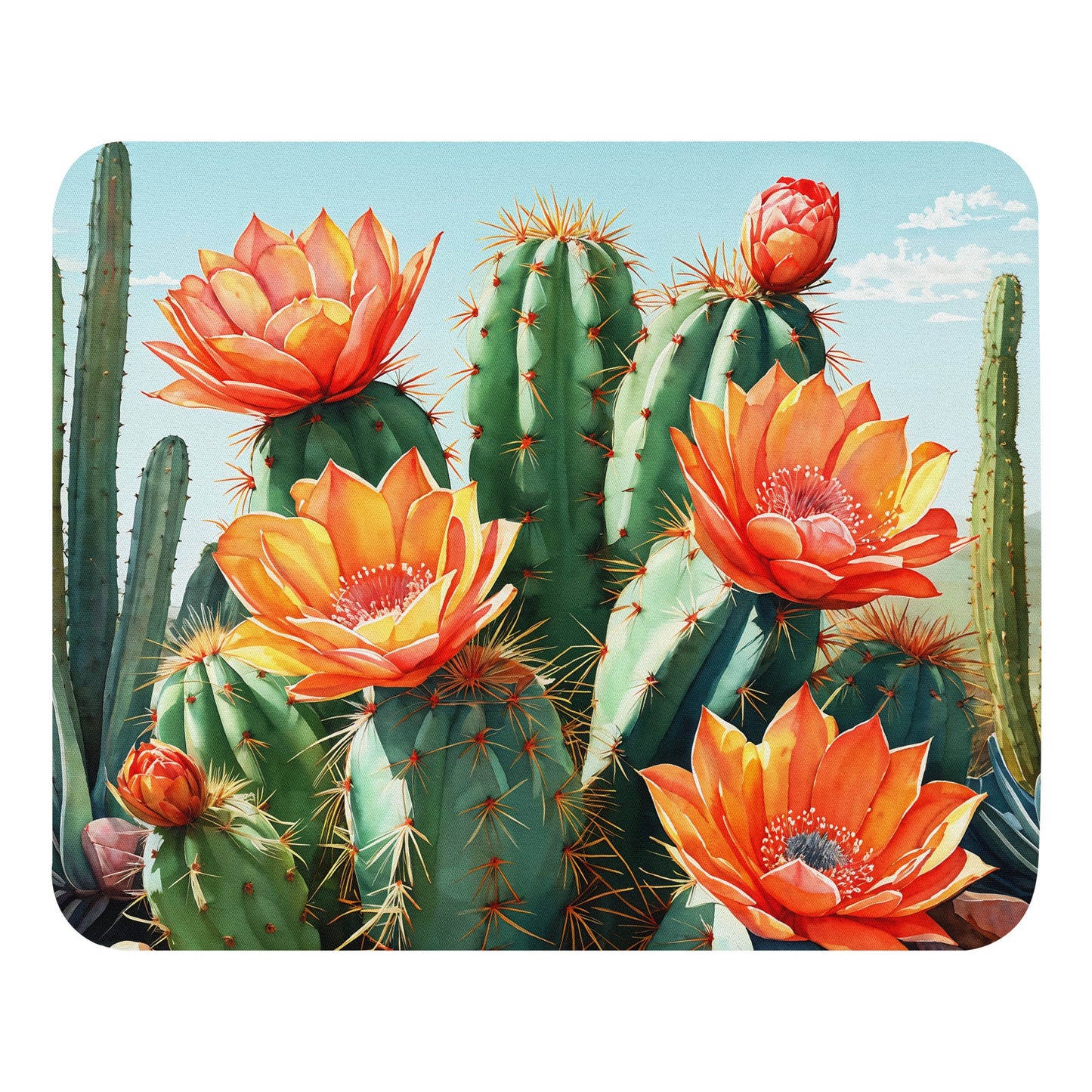 Cactus Bloom Mouse Pad - Mouse Pads - Discovery Co.