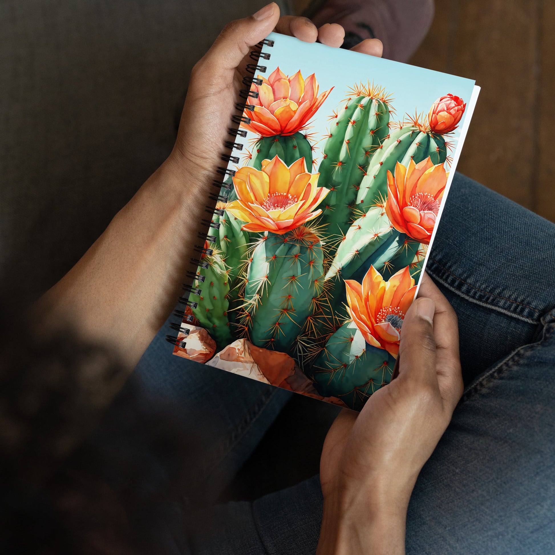 Cactus Bloom Spiral Notebook - Spiral Notebooks - Discovery Co.