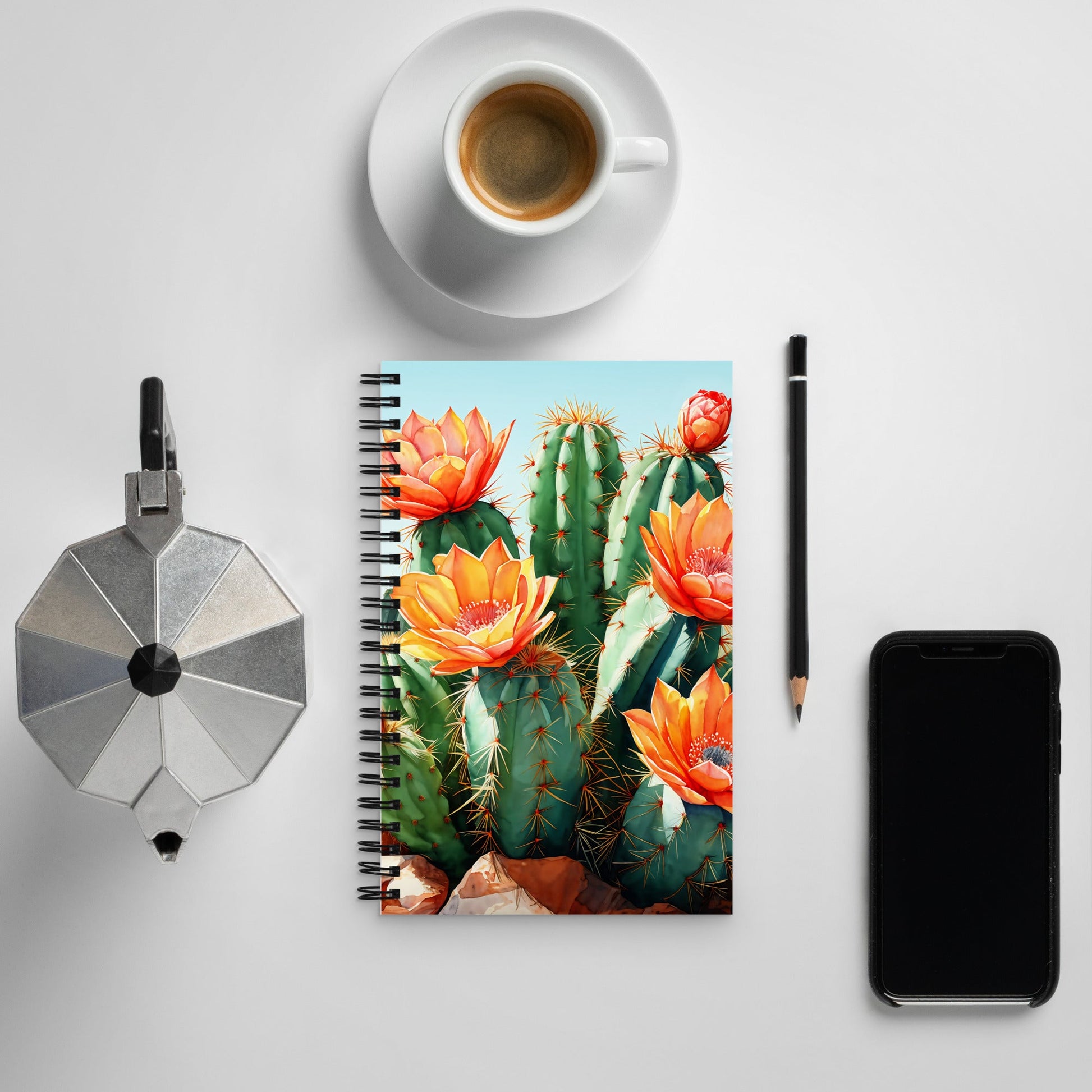 Cactus Bloom Spiral Notebook - Spiral Notebooks - Discovery Co.