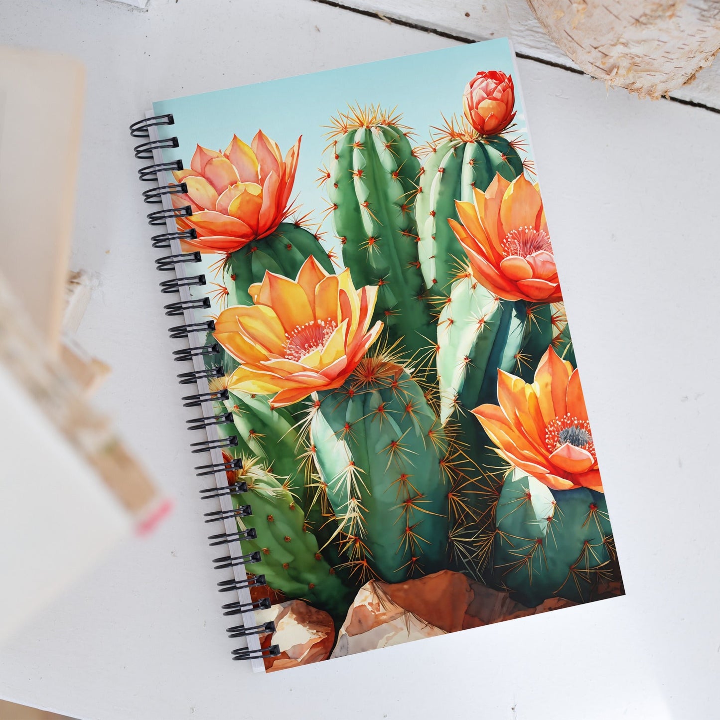 Cactus Bloom Spiral Notebook - Spiral Notebooks - Discovery Co.