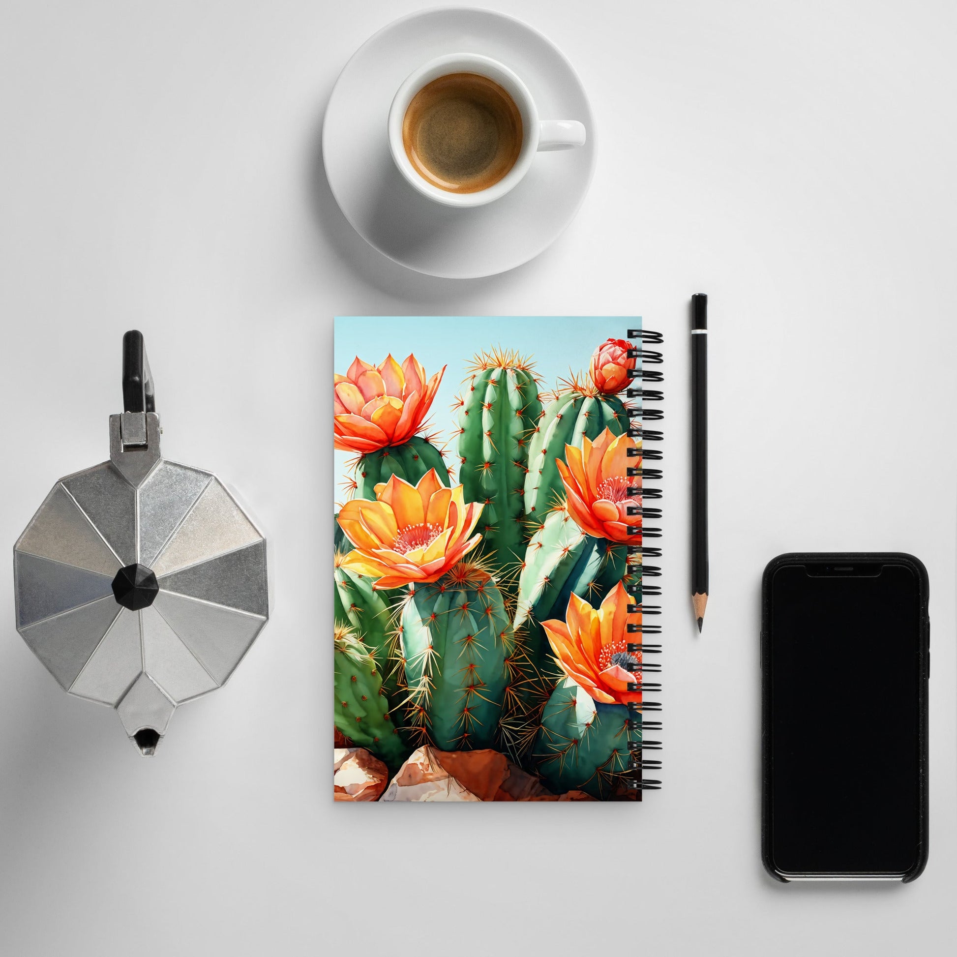 Cactus Bloom Spiral Notebook - Spiral Notebooks - Discovery Co.