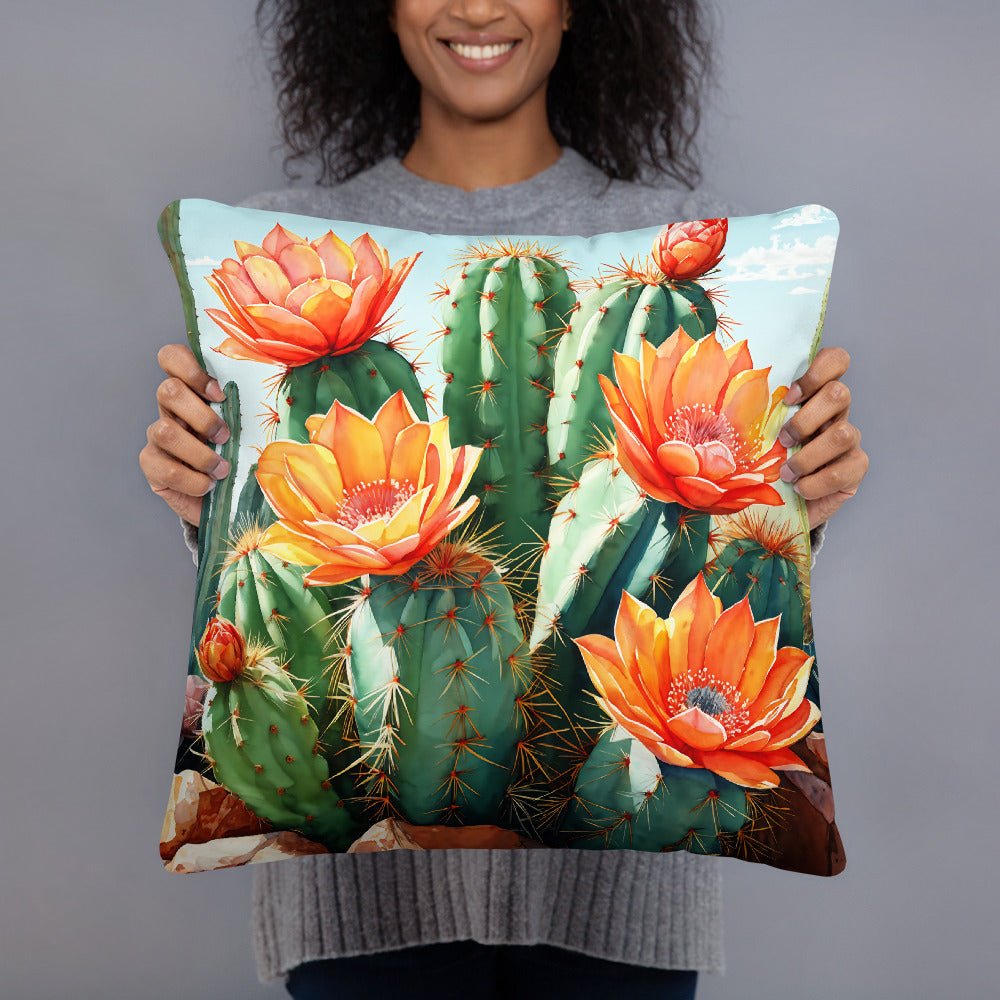 Cactus Bloom Standard Pillow - Pillows - Discovery Co.