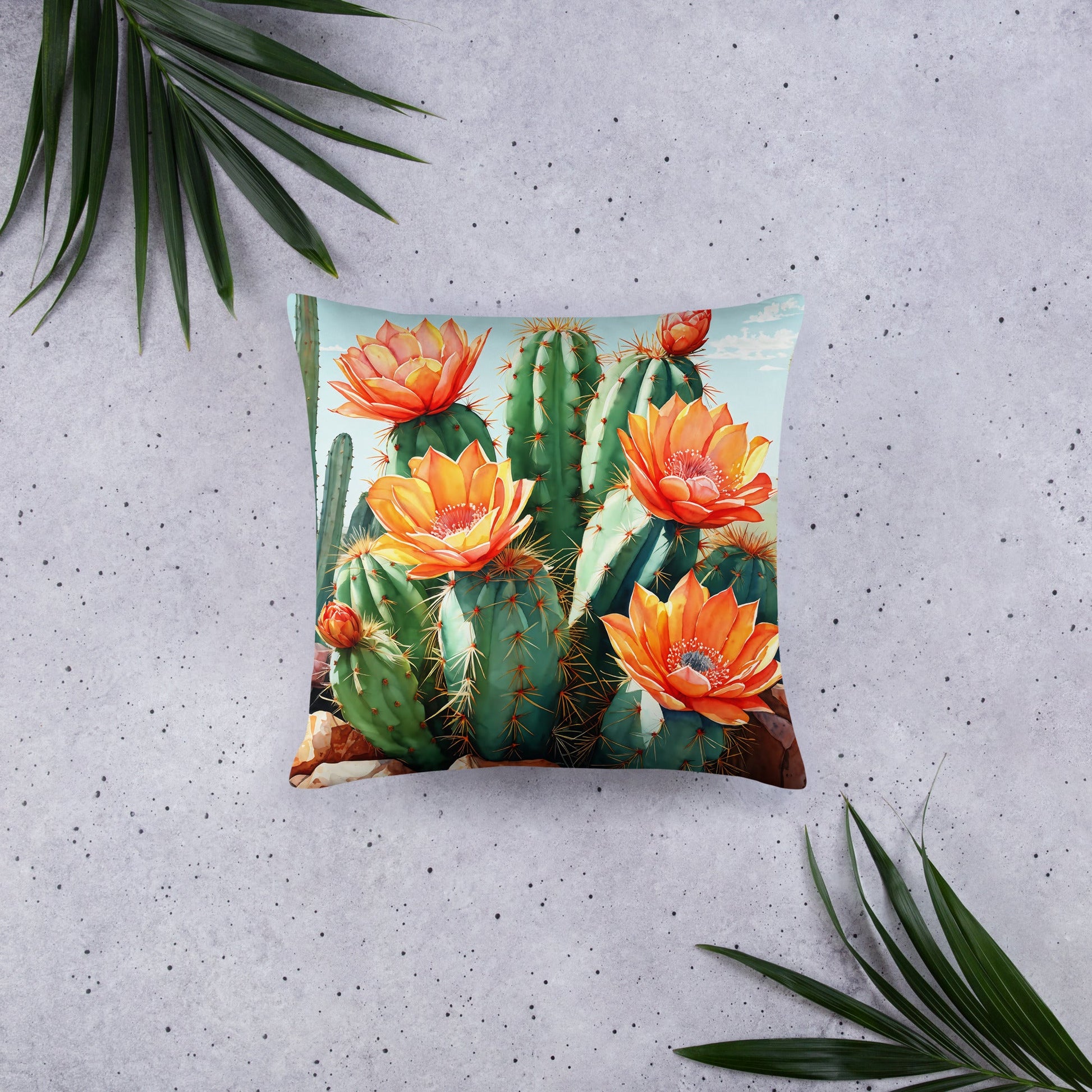 Cactus Bloom Standard Pillow - Pillows - Discovery Co.