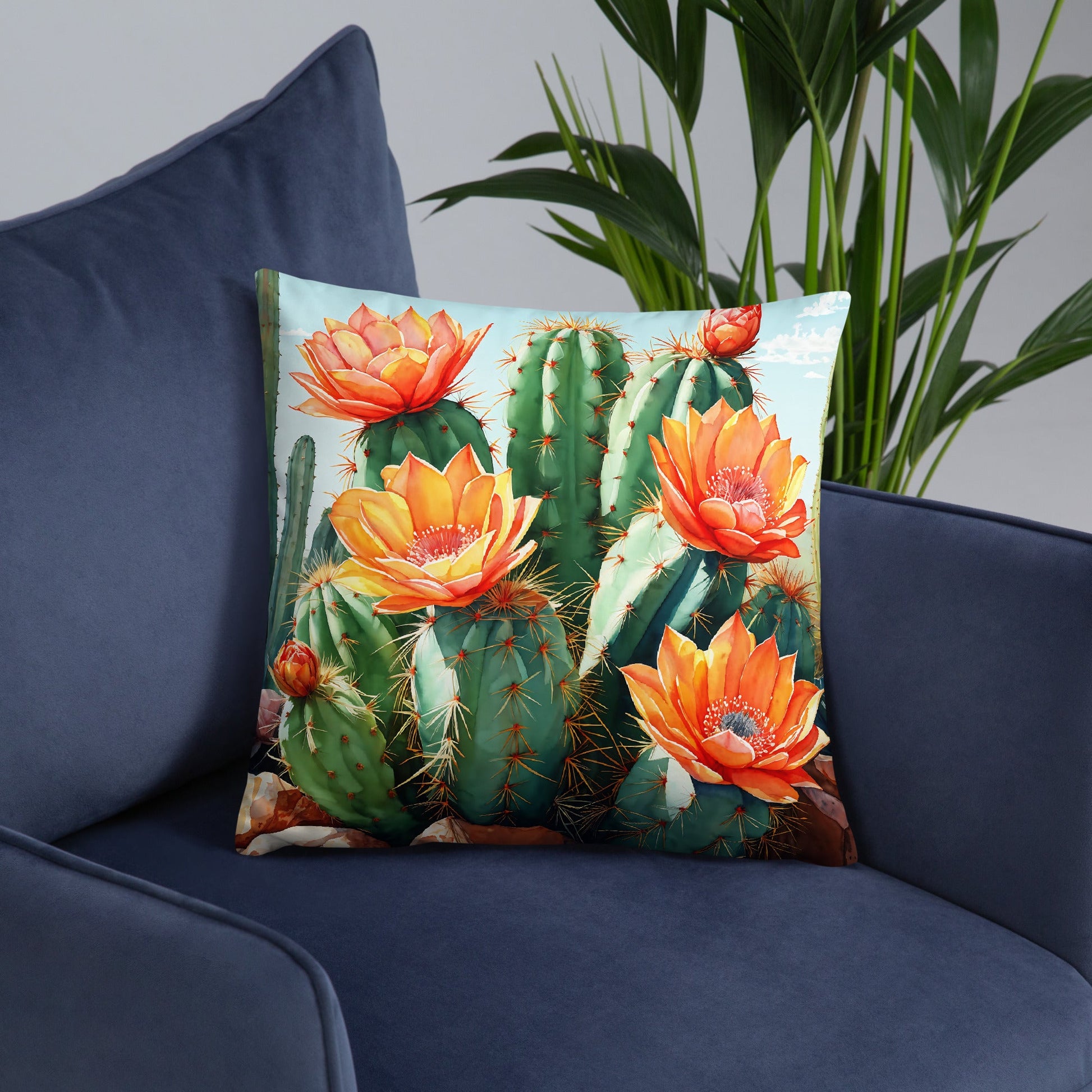 Cactus Bloom Standard Pillow - Pillows - Discovery Co.