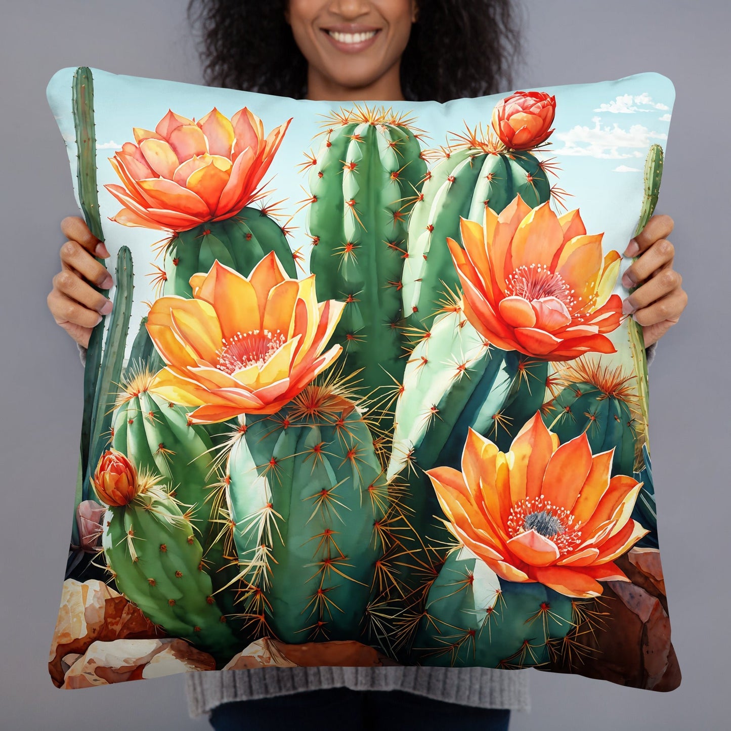 Cactus Bloom Standard Pillow - Pillows - Discovery Co.