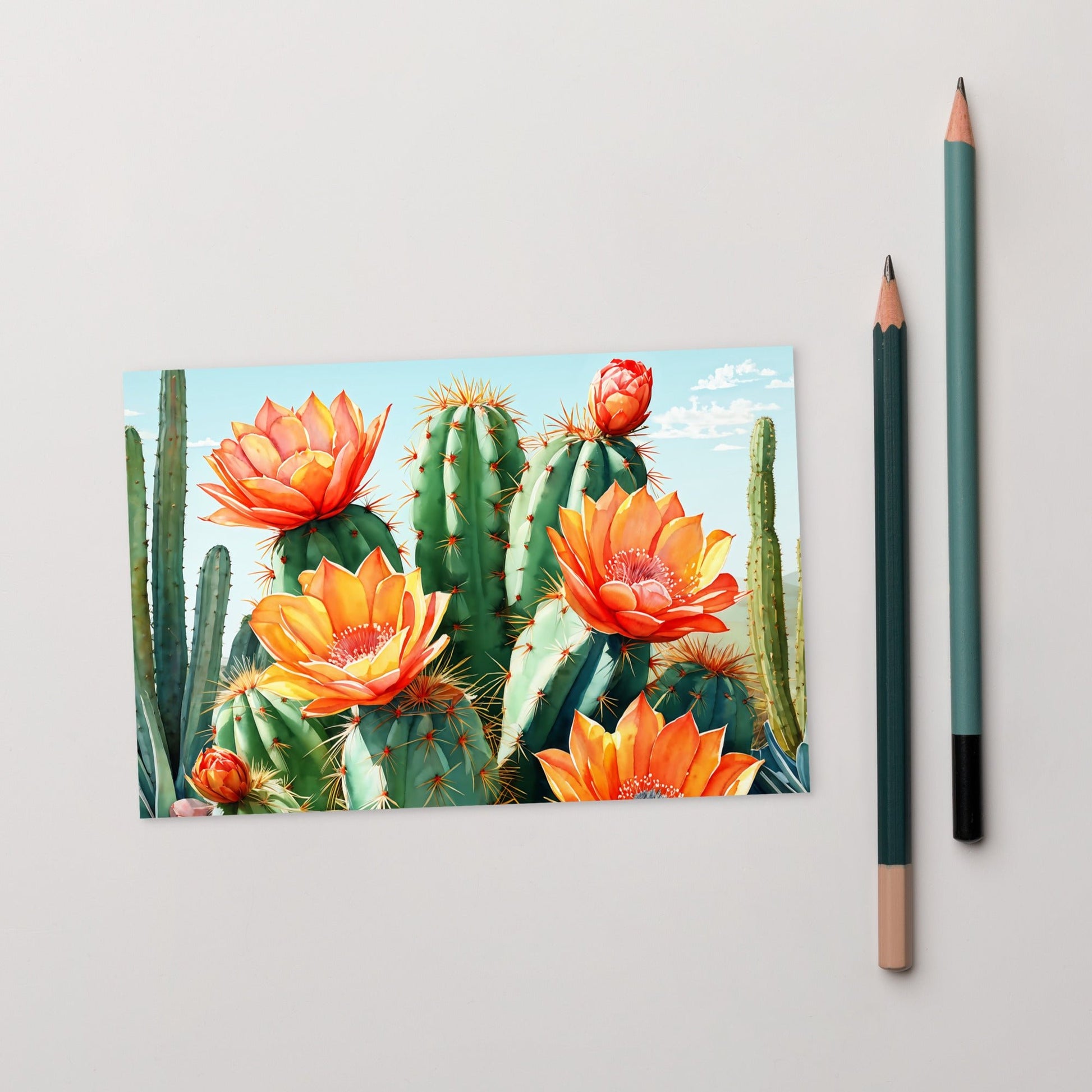 Cactus Bloom Standard Postcard - Post Cards - Discovery Co.