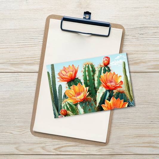 Cactus Bloom Standard Postcard - Post Cards - Discovery Co.