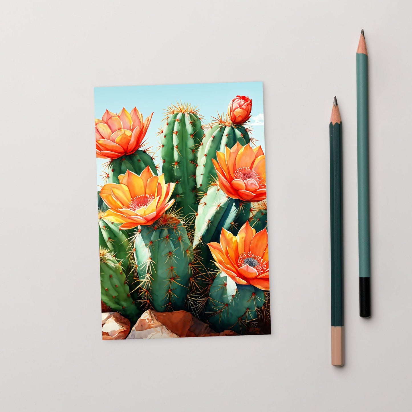 Cactus Bloom (tall view) Standard Postcard - Post Cards - Discovery Co.