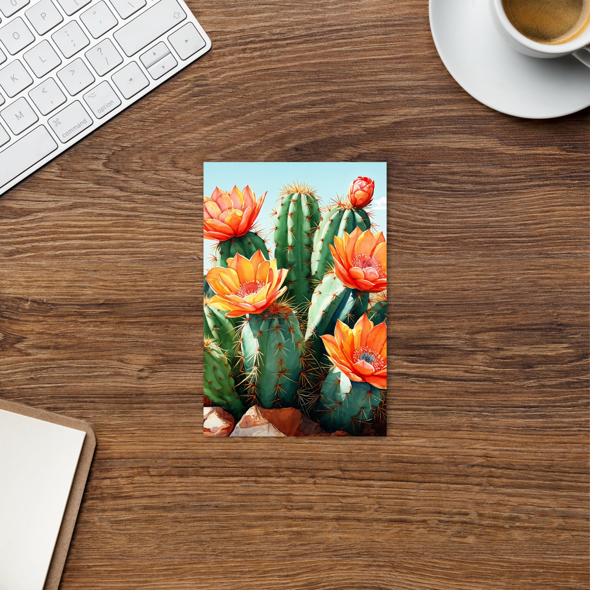 Cactus Bloom (tall view) Standard Postcard - Post Cards - Discovery Co.