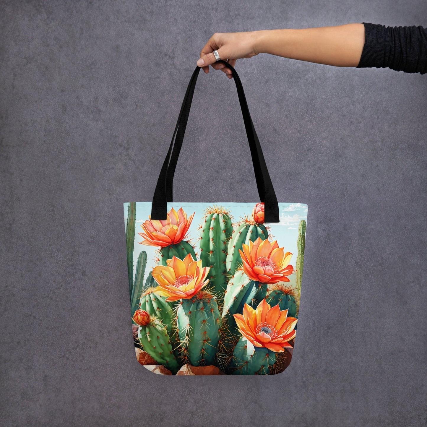 Cactus Bloom Tote Bag - Tote Bags - Discovery Co.