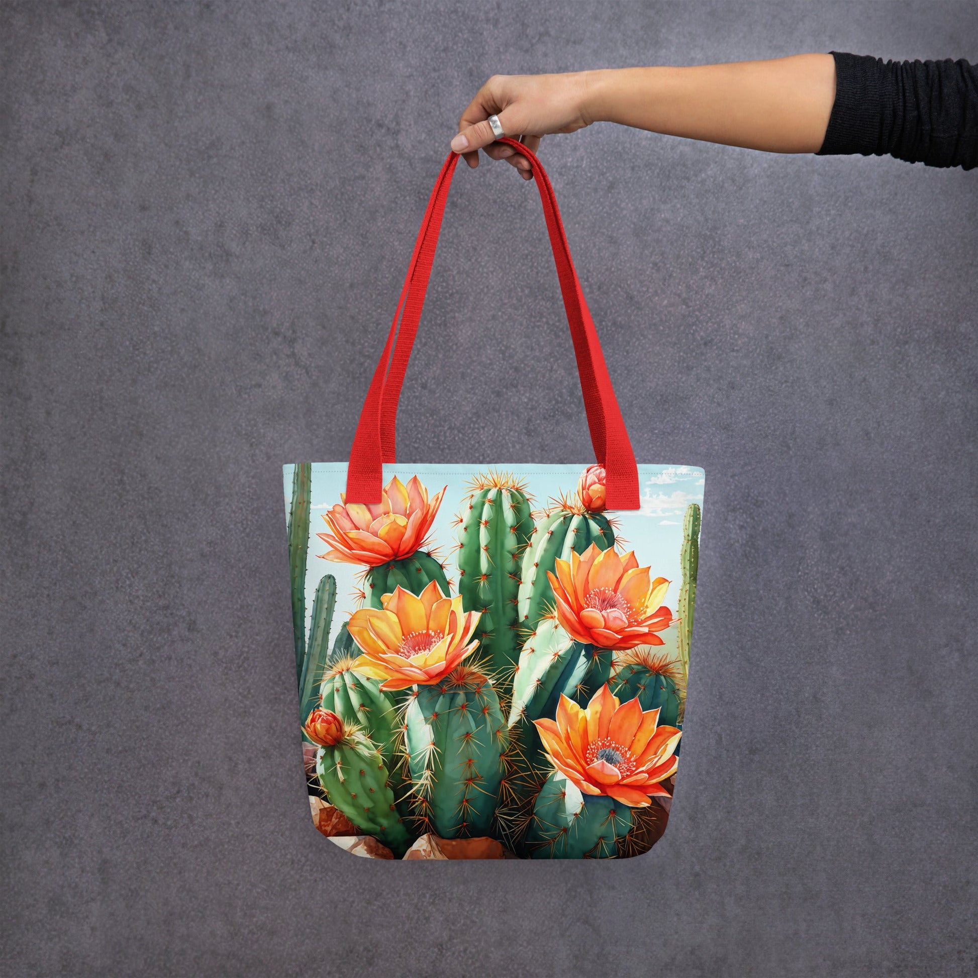 Cactus Bloom Tote Bag - Tote Bags - Discovery Co.