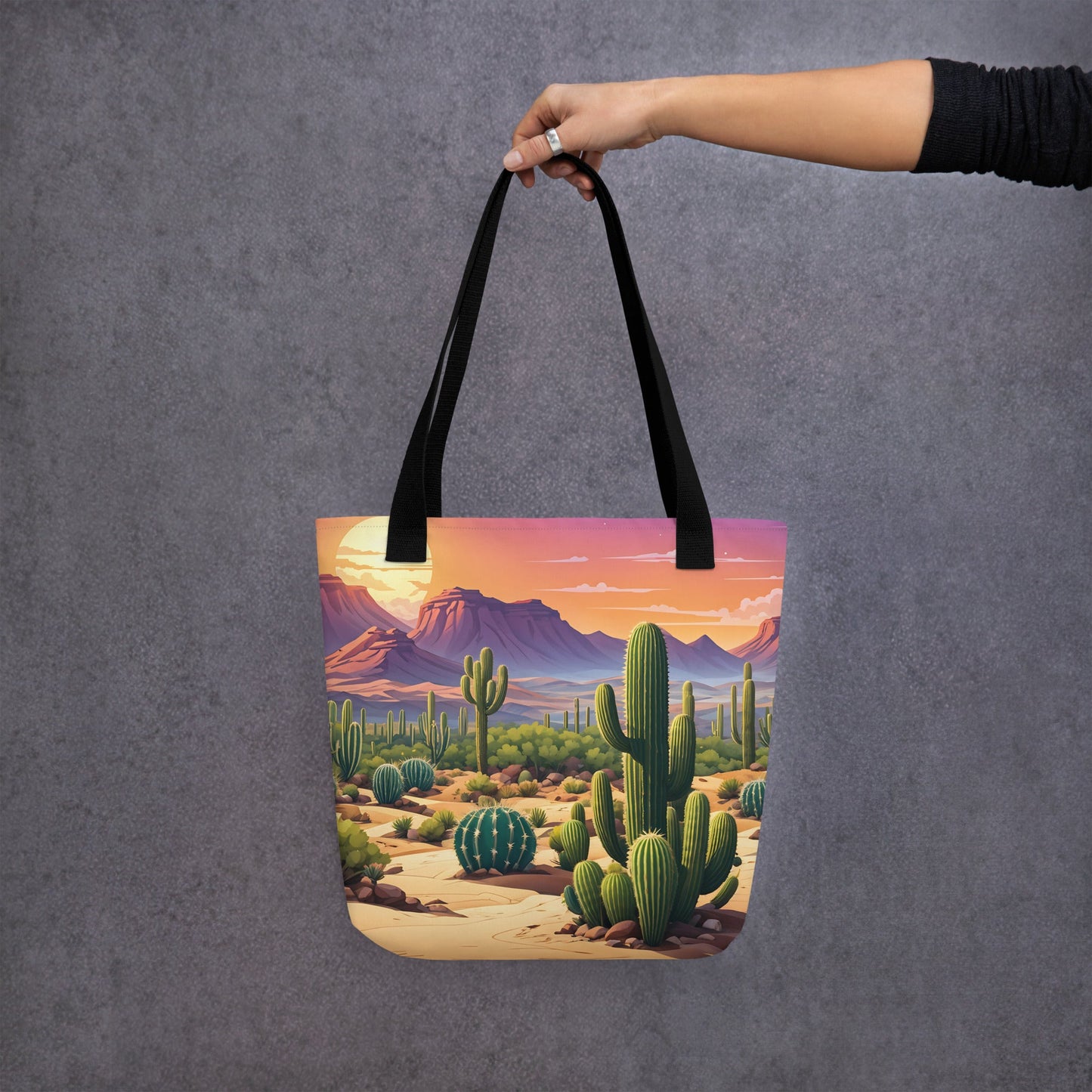 Cactus Desert III Tote Bag - Tote Bags - Discovery Co.