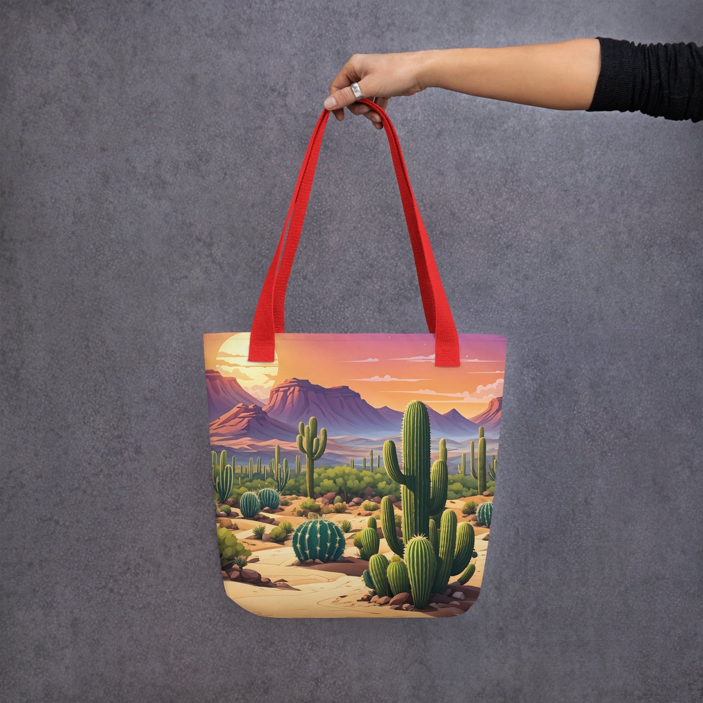 Cactus Desert III Tote Bag - Tote Bags - Discovery Co.