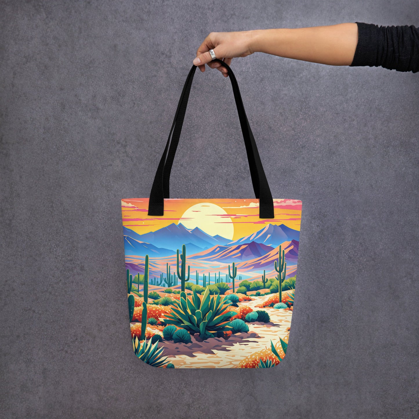 Cactus Desert IV Tote Bag - Tote Bags - Discovery Co.