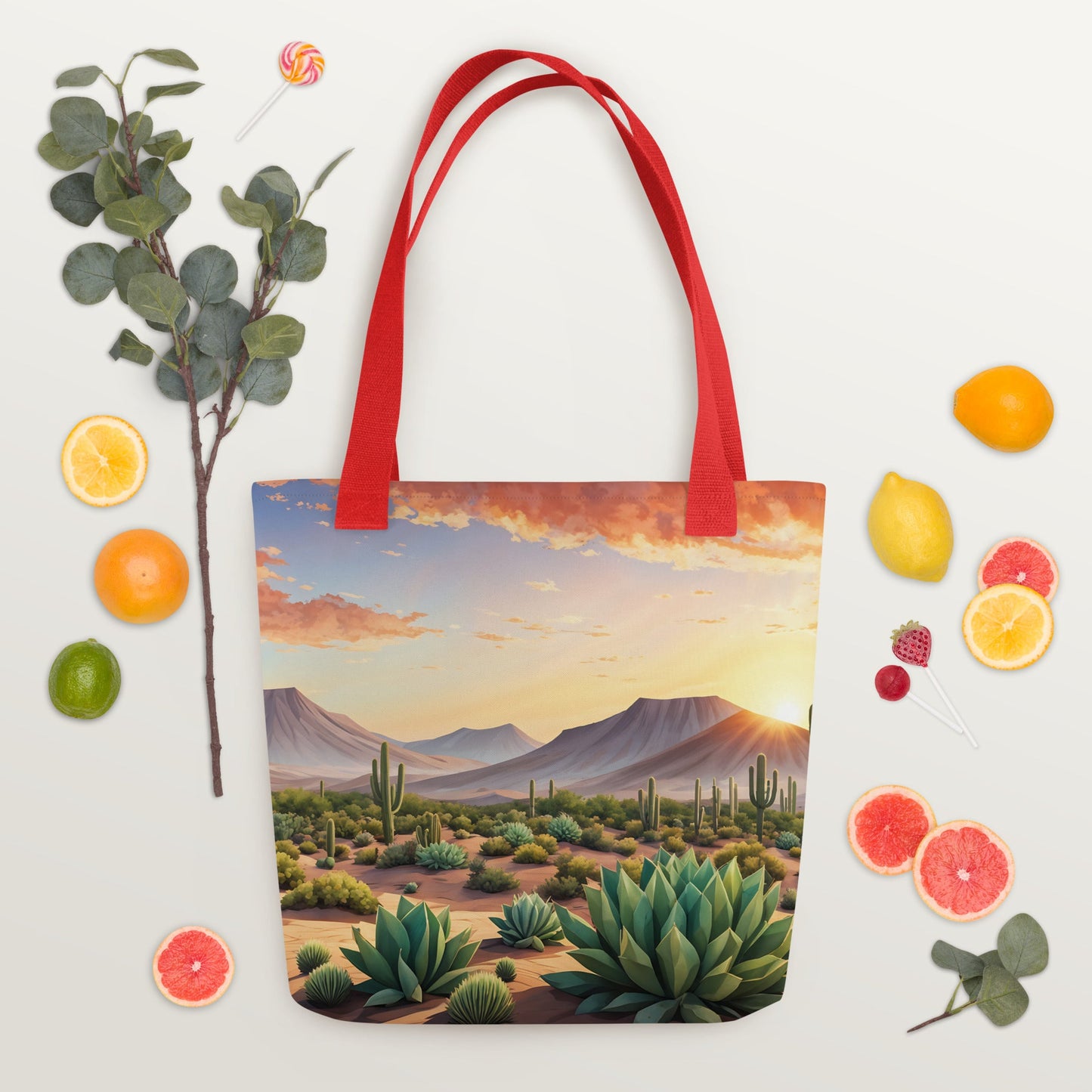 Cactus Desert V Tote Bag - Tote Bags - Discovery Co.