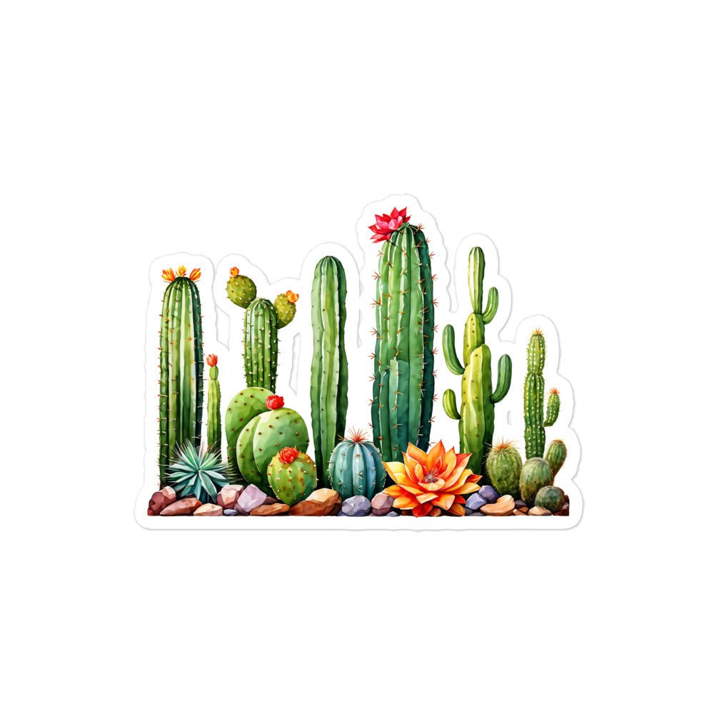 Cactus Garden Bubble-free Stickers - Stickers - Discovery Co.