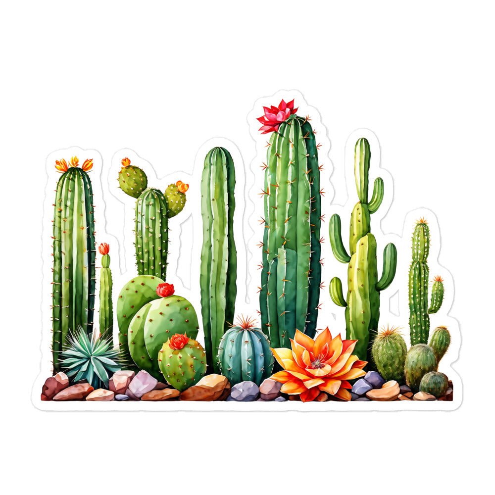 Cactus Garden Bubble-free Stickers - Stickers - Discovery Co.