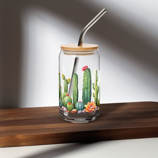 Cactus Garden Can - shaped Glass - Can - Shaped Glass - Discovery Co.