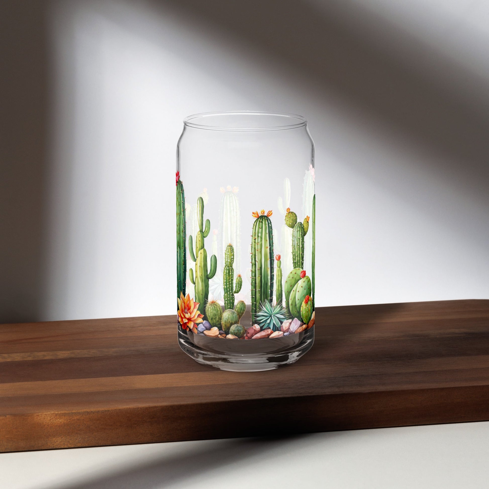 Cactus Garden Can - shaped Glass - Can - Shaped Glass - Discovery Co.