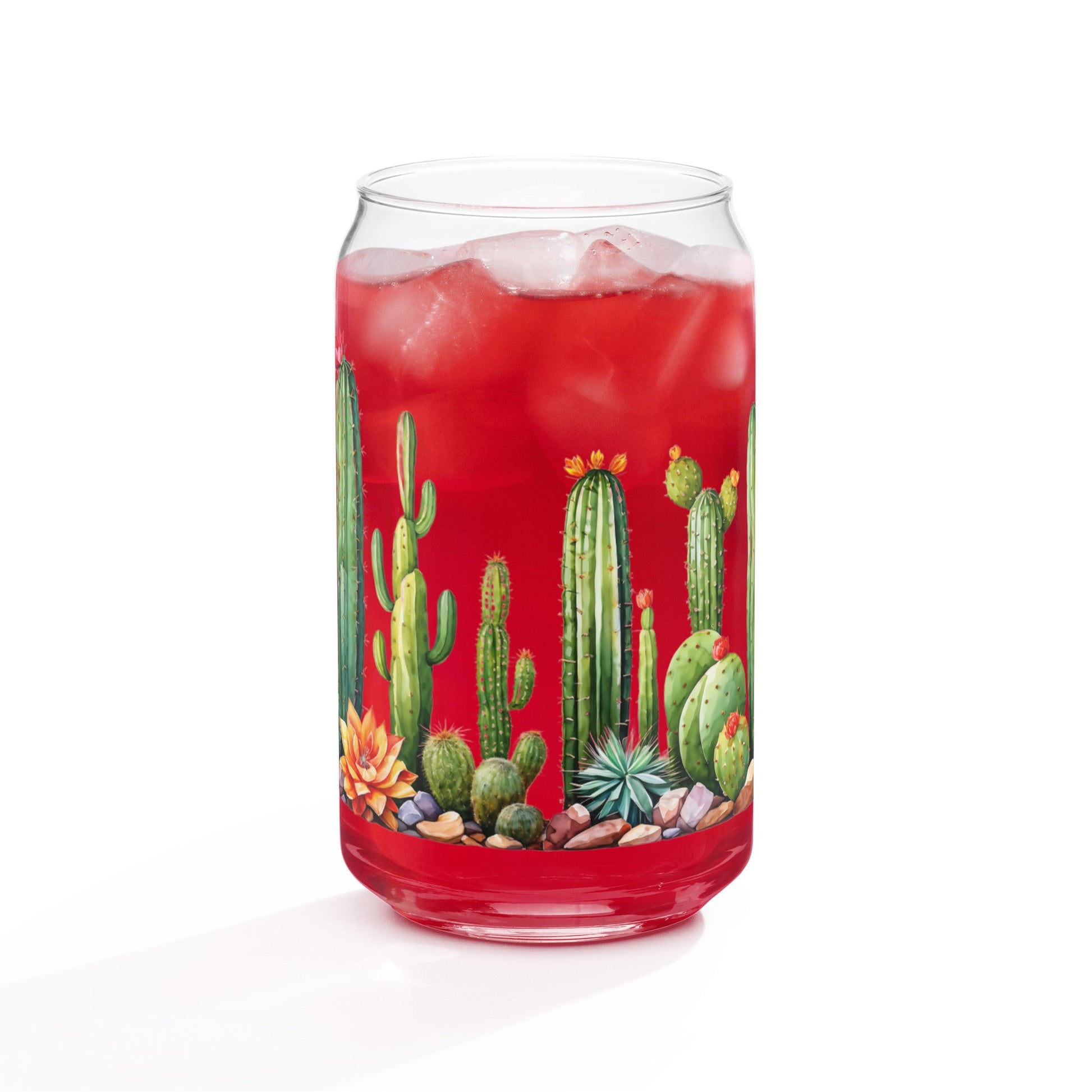 Cactus Garden Can - shaped Glass - Can - Shaped Glass - Discovery Co.